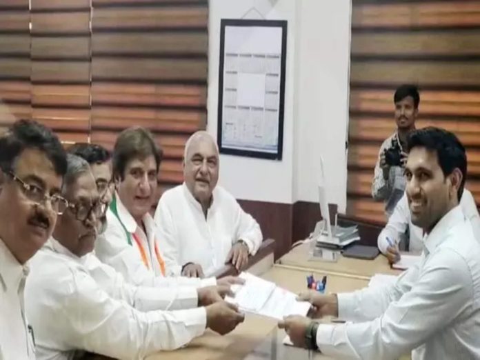 Lok Sabha Election 2024: Congress candidate Raj Babbar filed nomination from Gurugram seat.