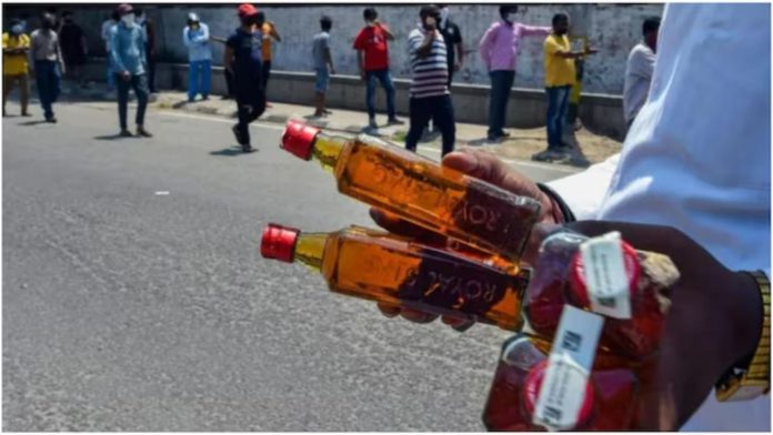 Nine youths caught selling liquor illegally